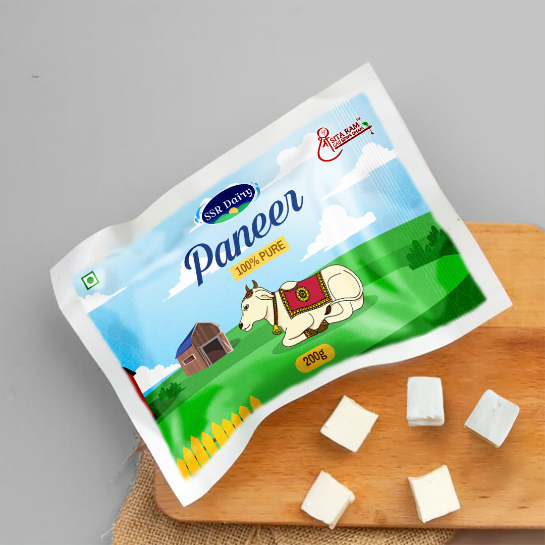 Delicious Fresh Organic Cow Paneer – 200g